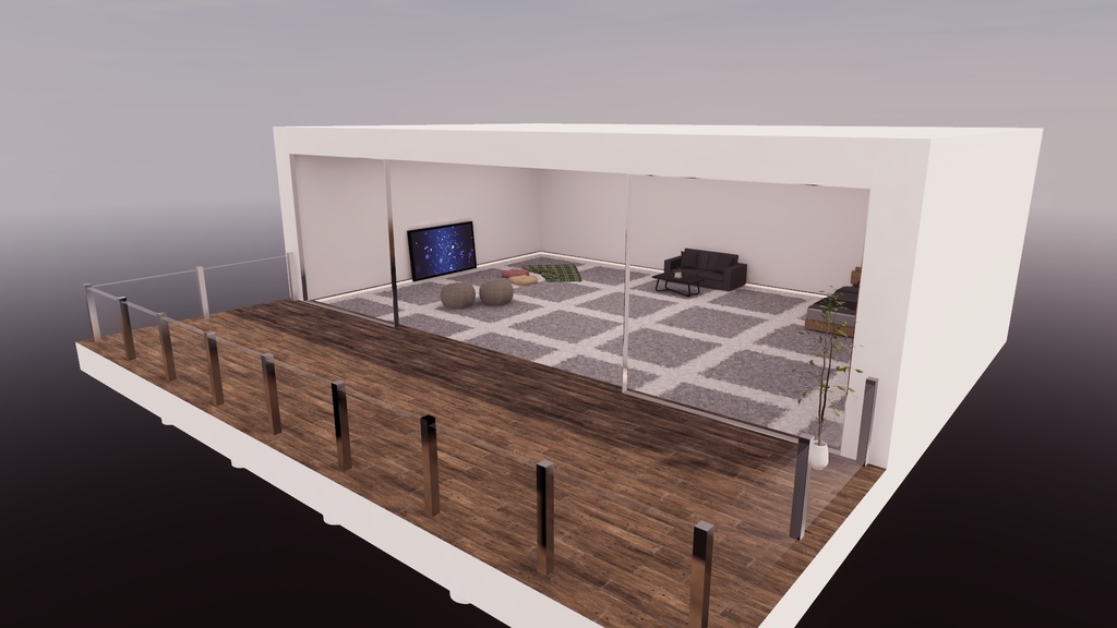 【VRChat想定】コテージ1【ワールドアセット】