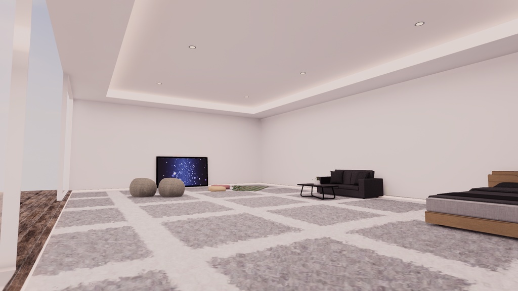 【VRChat想定】コテージ1【ワールドアセット】