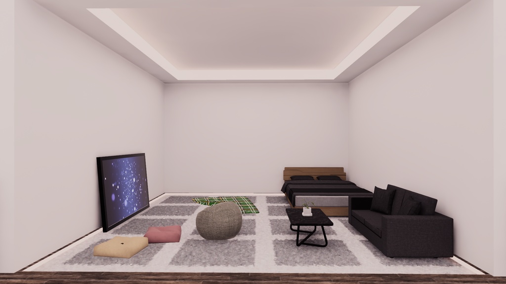 【VRChat想定】コテージ2【ワールドアセット】