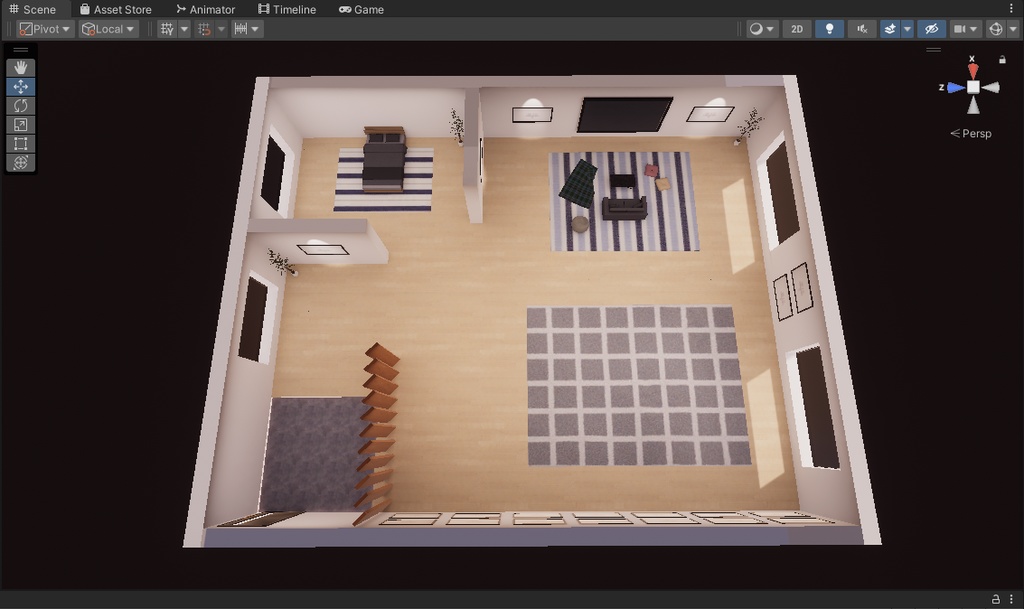 【VRChat想定】MemoryHouse5【ワールドアセット】