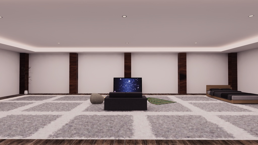 【VRChat想定】コテージ3【ワールドアセット】