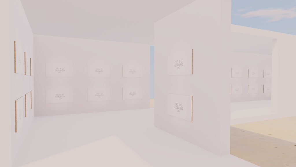 【VRChat想定】photogallery19【ワールドアセット】