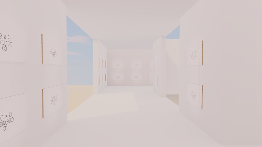 【VRChat想定】photogallery19【ワールドアセット】