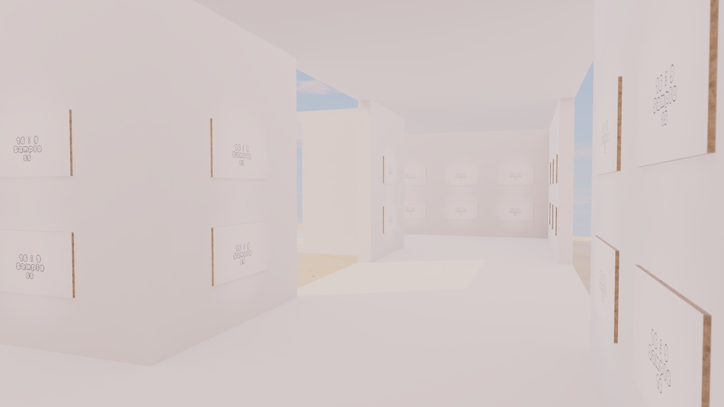 【VRChat想定】photogallery19【ワールドアセット】