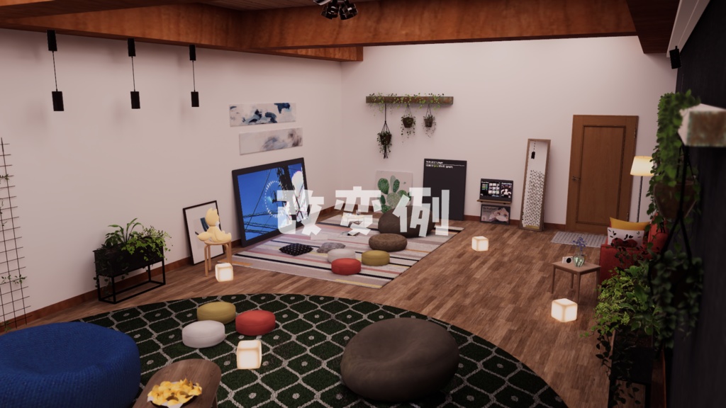 【VRChat想定】Apartment8【ワールドアセット】
