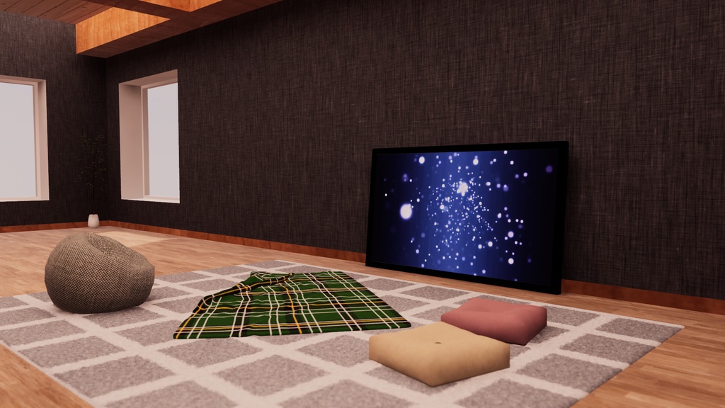 【VRChat想定】Apartment8【ワールドアセット】