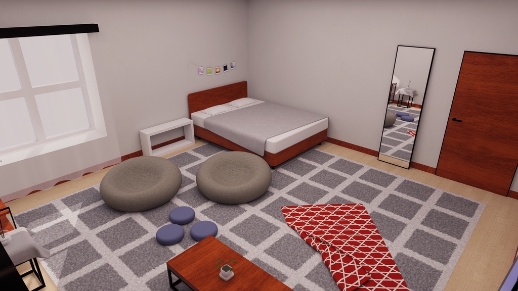 【3/8までフルリメイク記念半額セール中!】【VRChat想定】Apartment9.ReBuild【ワールドアセット】
