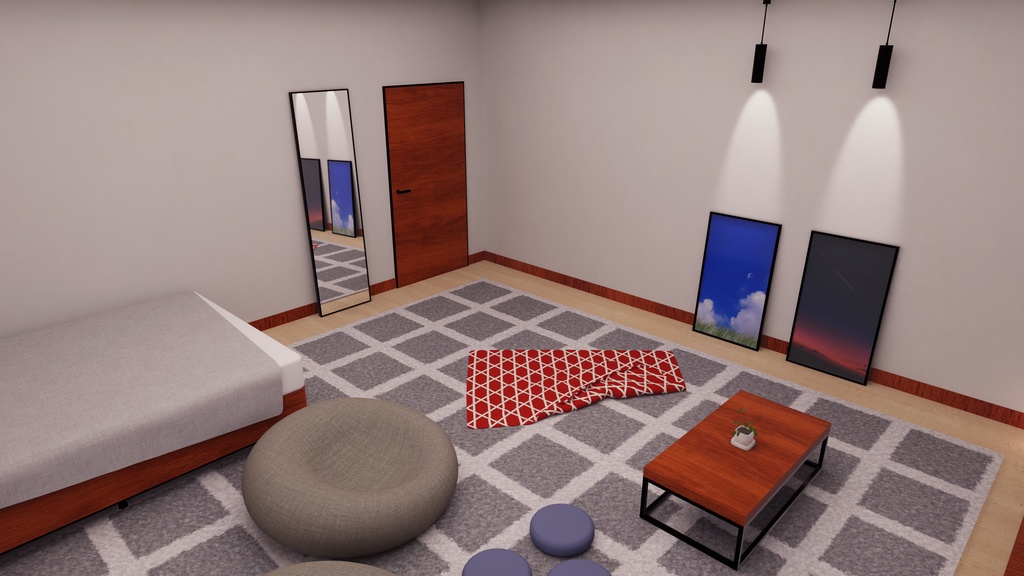 【3/8までフルリメイク記念半額セール中!】【VRChat想定】Apartment9.ReBuild【ワールドアセット】