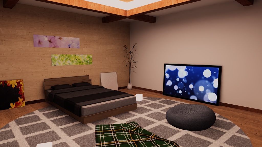 【VRChat想定】CompactRoom6【ワールドアセット】