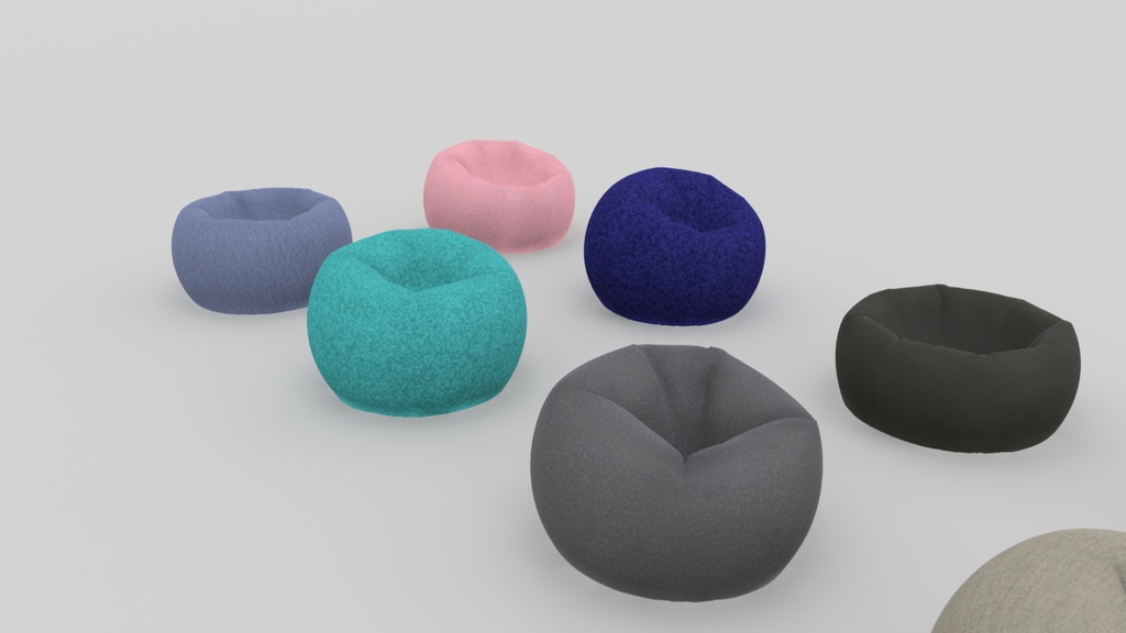 【VRChat想定】ワールド作るとき空いた床スペースに置いとくといい感じなクッション