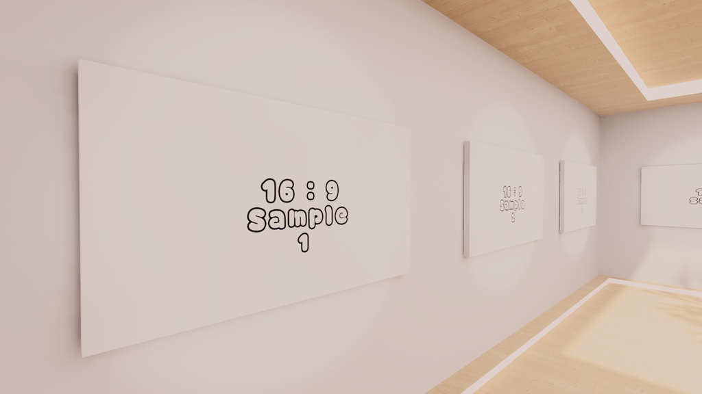 【VRChat想定】photogallery20【ワールドアセット】