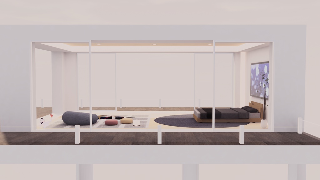 【VRChat想定】コテージ 4【ワールドアセット】