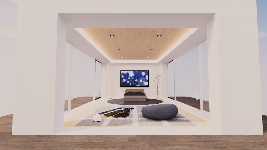 【VRChat想定】コテージ 4【ワールドアセット】