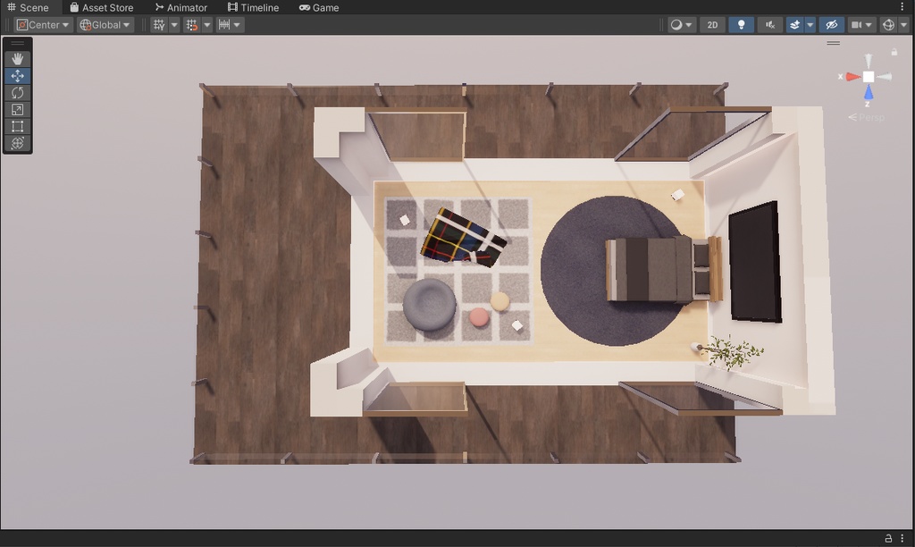 【VRChat想定】コテージ 4【ワールドアセット】