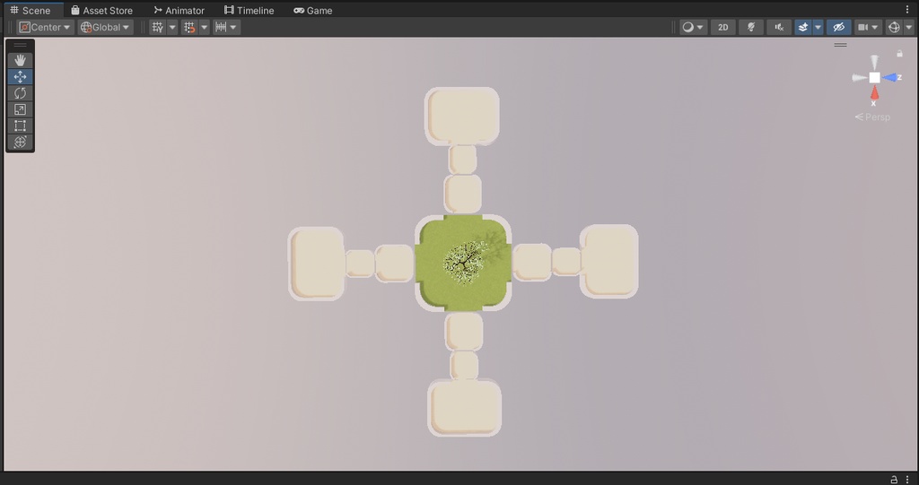 【VRChat想定】Square 2【ワールドアセット】