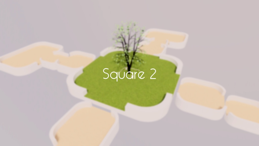 【VRChat想定】Square 2【ワールドアセット】
