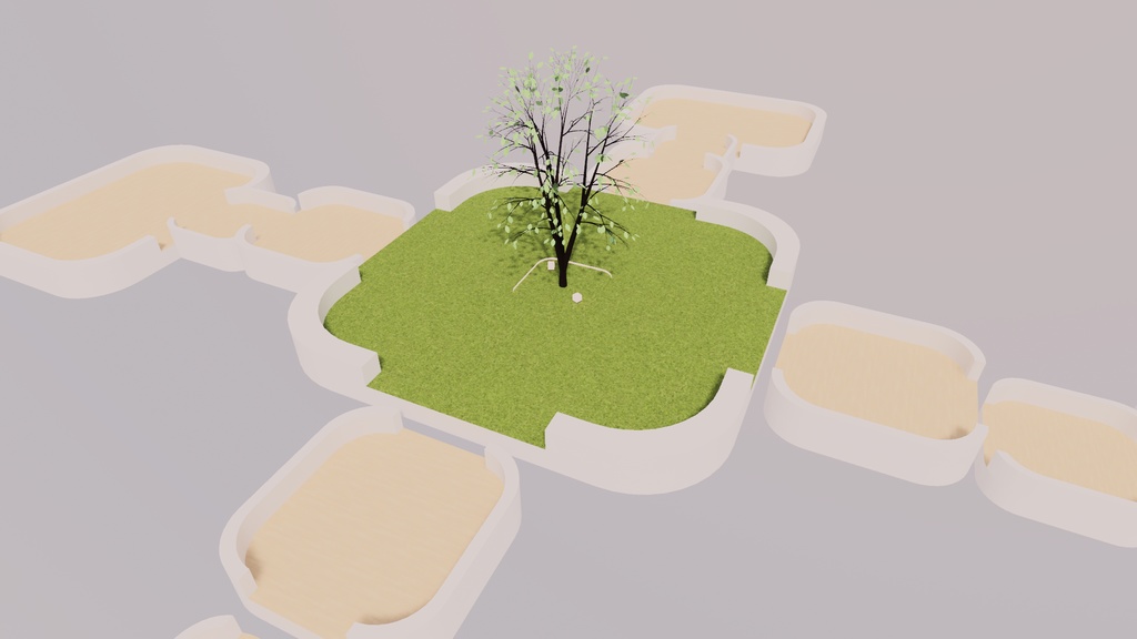 【VRChat想定】Square 2【ワールドアセット】