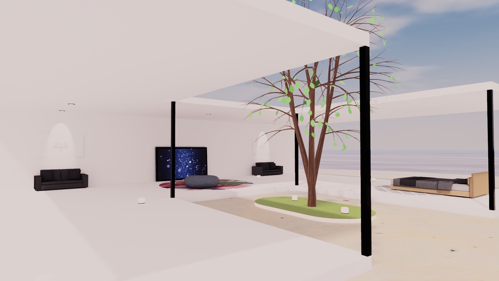 【VRChat想定:両ベイク対応】アイランド 4【ワールドアセット】