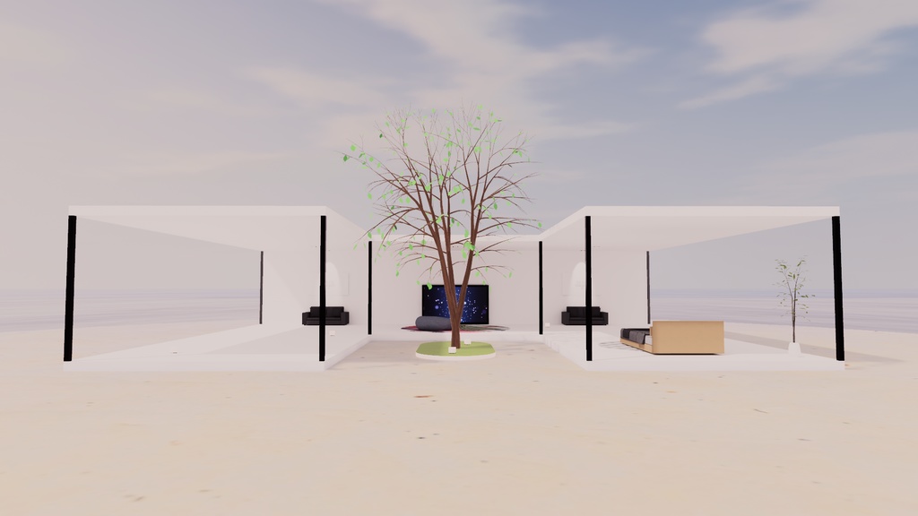 【VRChat想定:両ベイク対応】アイランド 4【ワールドアセット】