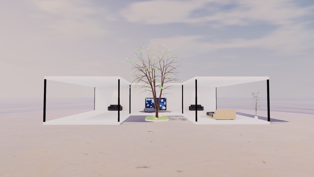 【VRChat想定:両ベイク対応】アイランド 4【ワールドアセット】