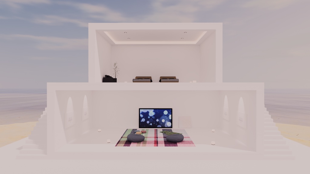 【VRChat想定】アイランド 5【標準ベイク/Bakery両対応】