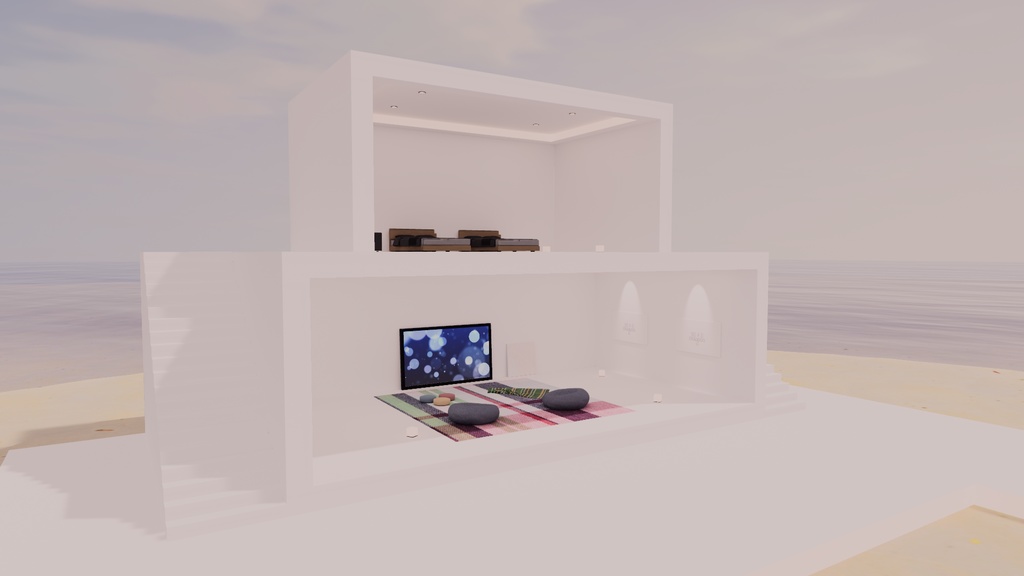 【VRChat想定】アイランド 5【標準ベイク/Bakery両対応】