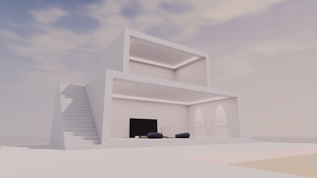 【VRChat想定】アイランド 5【標準ベイク/Bakery両対応】