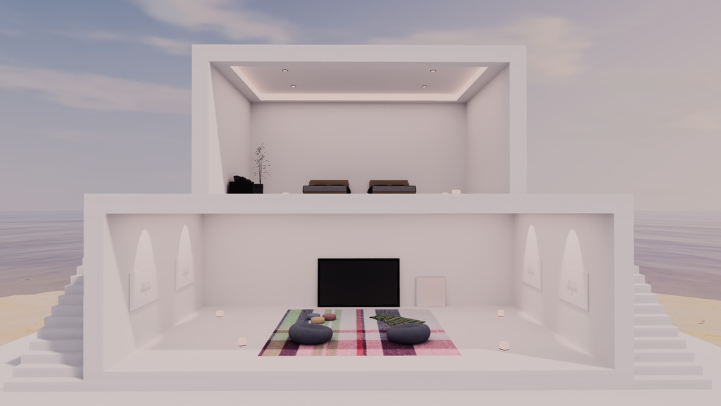 【VRChat想定】アイランド 5【標準ベイク/Bakery両対応】