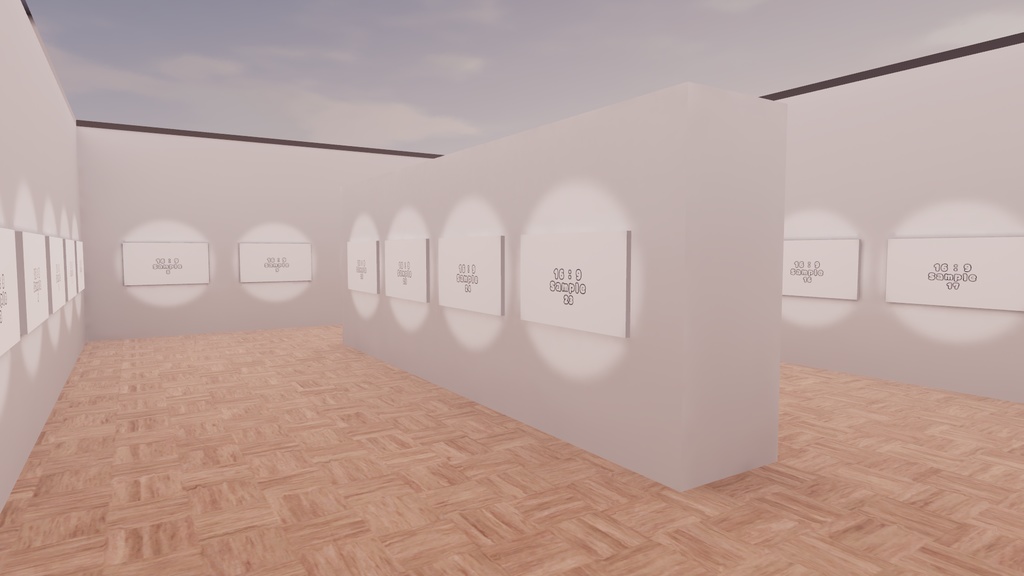 【VRChat想定】photogallery1 : Re【ワールドアセット】