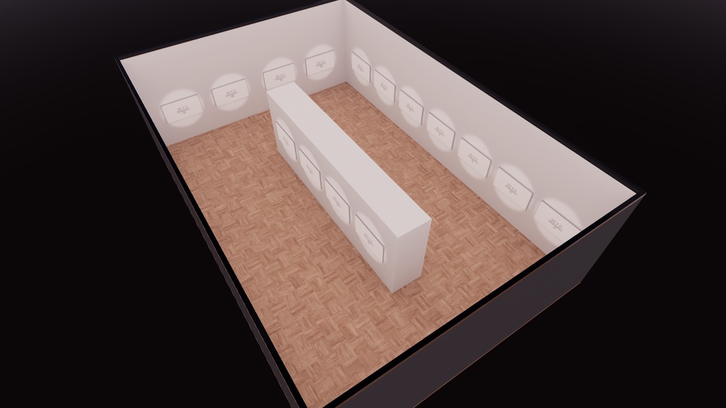 【VRChat想定】photogallery1 : Re【ワールドアセット】