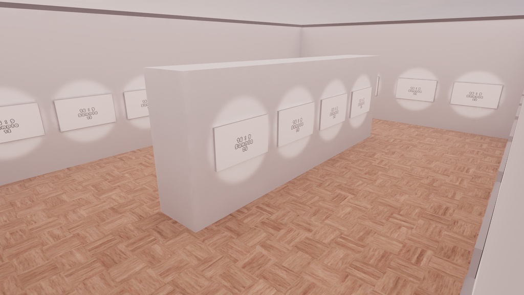 【VRChat想定】photogallery1 : Re【ワールドアセット】