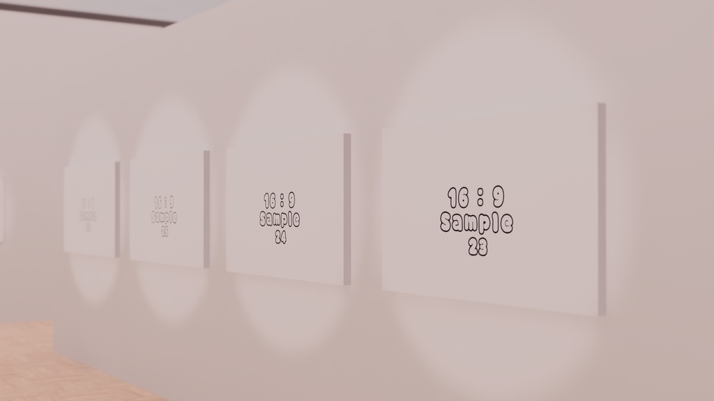 【VRChat想定】photogallery1 : Re【ワールドアセット】