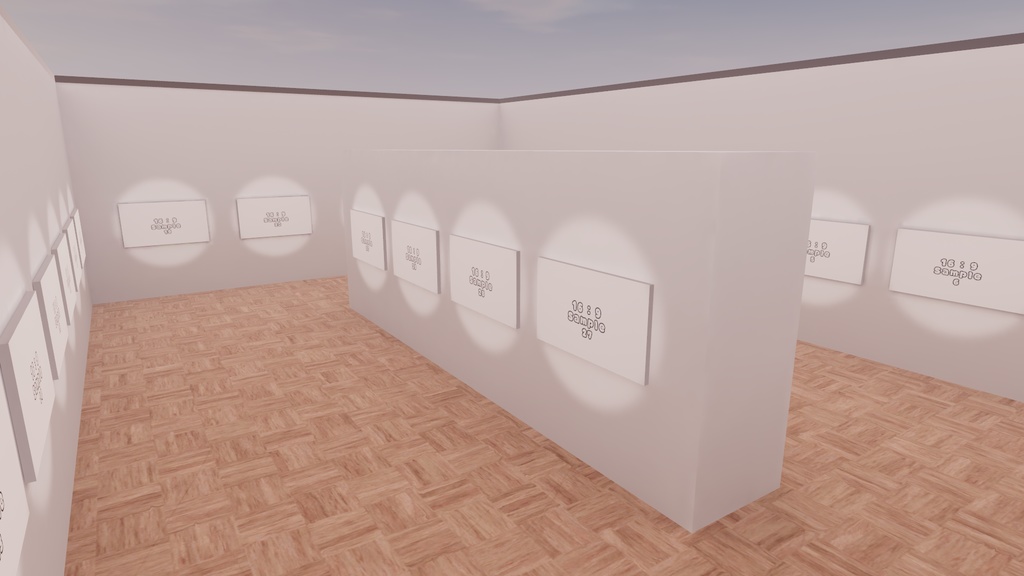 【VRChat想定】photogallery1 : Re【ワールドアセット】