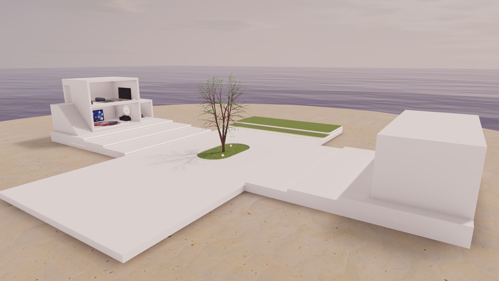 【VRChat想定】バカンスビヨリ (アイランド 6)【標準ベイク版】