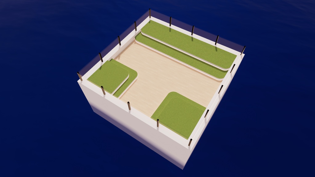 【VRChat想定】Square 3【ワールドアセット】