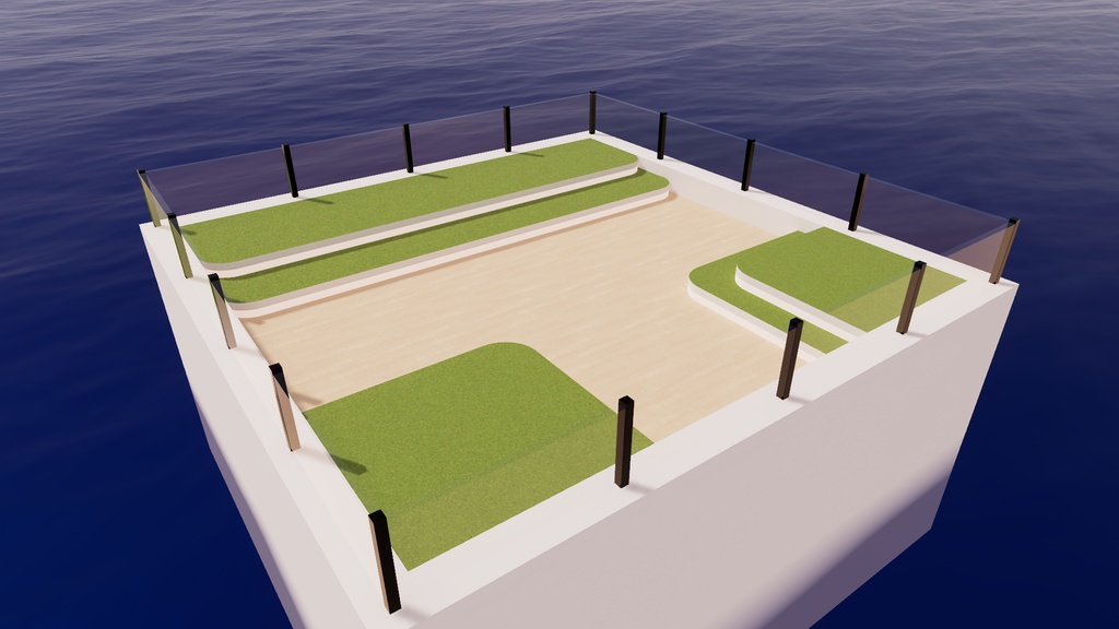 【VRChat想定】Square 3【ワールドアセット】