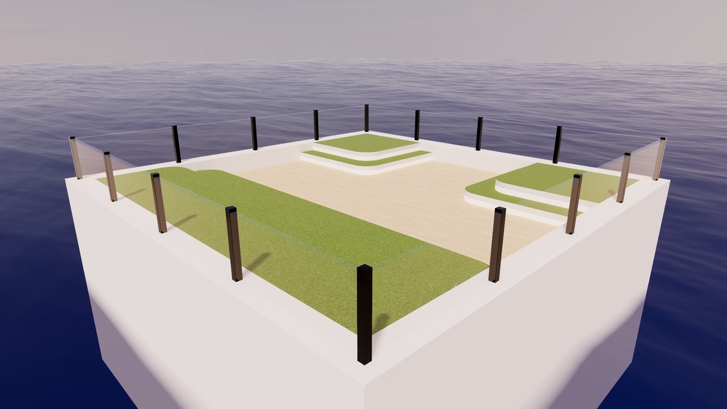 【VRChat想定】Square 3【ワールドアセット】