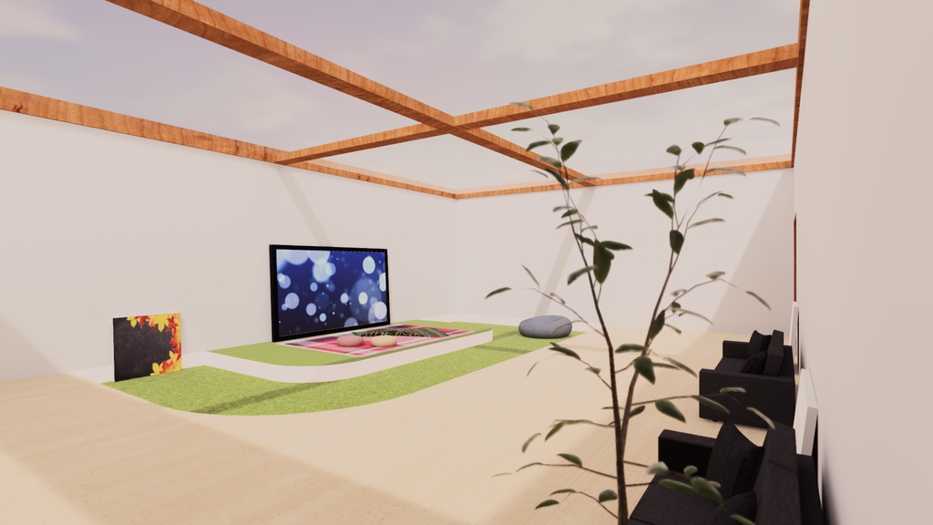 【VRChat想定】co-working1【標準ベイク版】