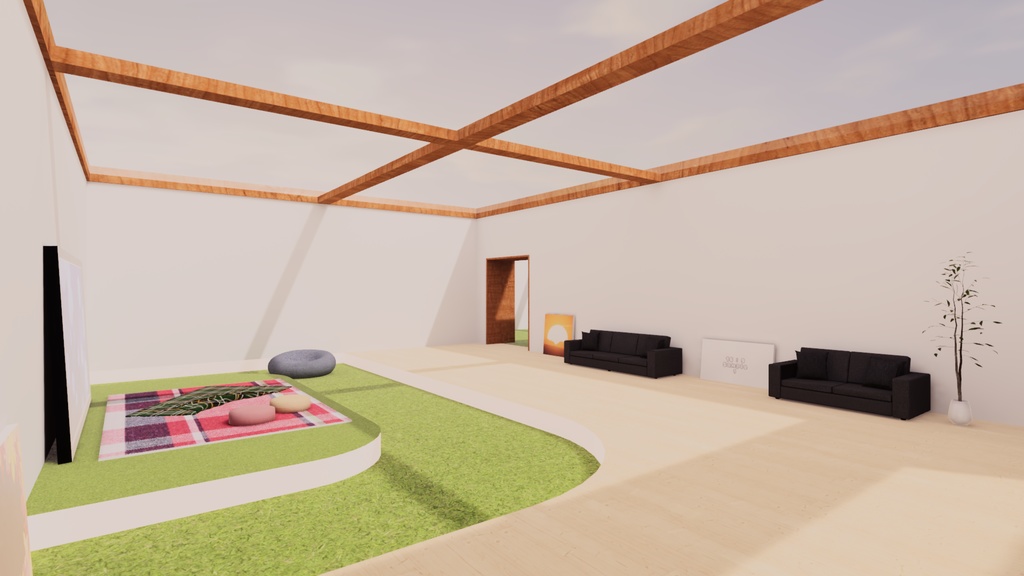 【VRChat想定】co-working1【標準ベイク版】