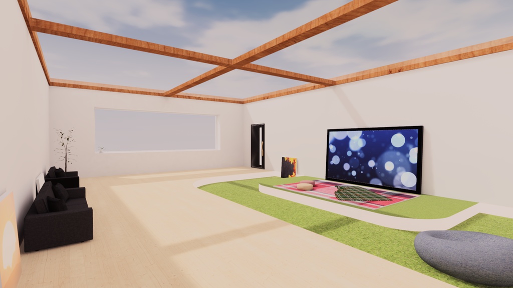 【VRChat想定】co-working1【標準ベイク版】