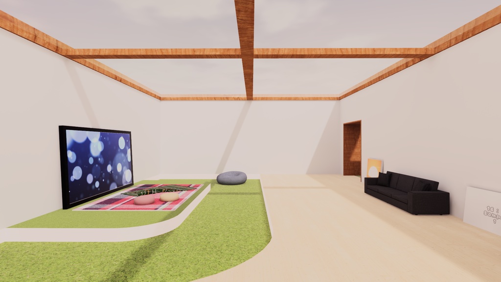 【VRChat想定】co-working1【標準ベイク版】