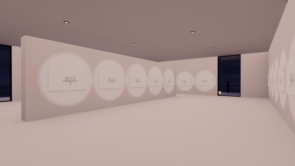 【VRChat想定】photogallery21【ワールドアセット】