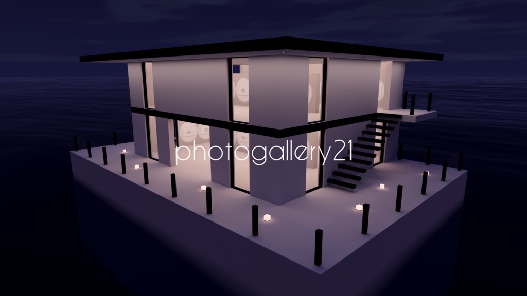 【VRChat想定】photogallery21【ワールドアセット】