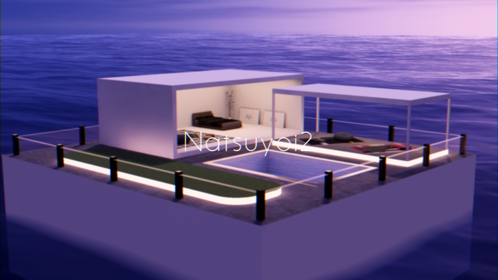 【VRChat想定】Natsuyoi2(夏宵に、さよならを。)【ワールドアセット】