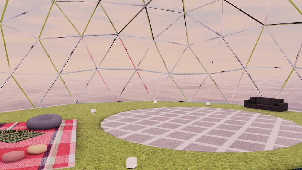 【VRChat想定】AquaDome【ワールドアセット】