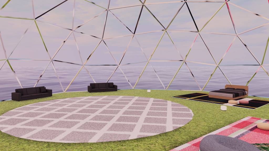 【VRChat想定】AquaDome【ワールドアセット】