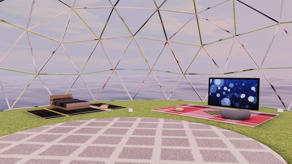 【VRChat想定】AquaDome【ワールドアセット】