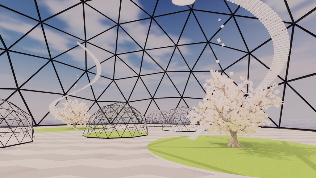 【VRChat想定】Square4 (photogallery22) 【ワールドアセット】