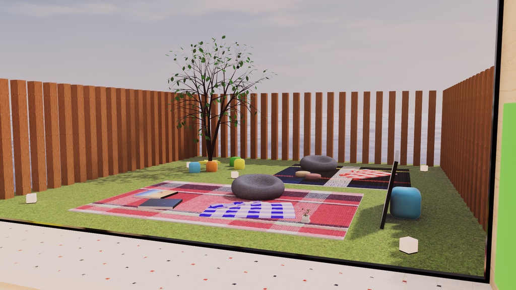 【VRChat想定】ボクタチノヒミツキチ(KidsRoom2)【ワールドアセット】