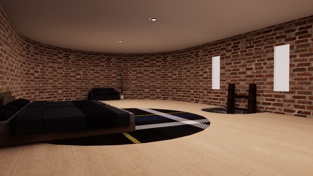 【VRChat想定】Apartment15【ワールドアセット】